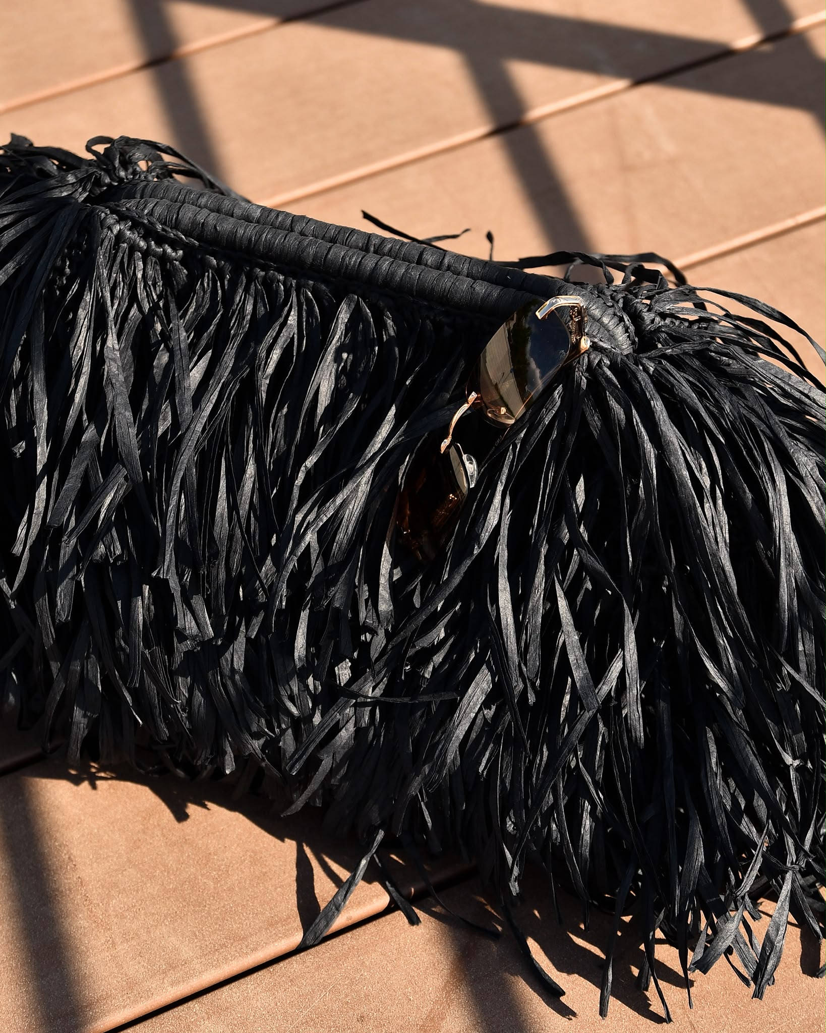 Savanna Rafia BLack torba m